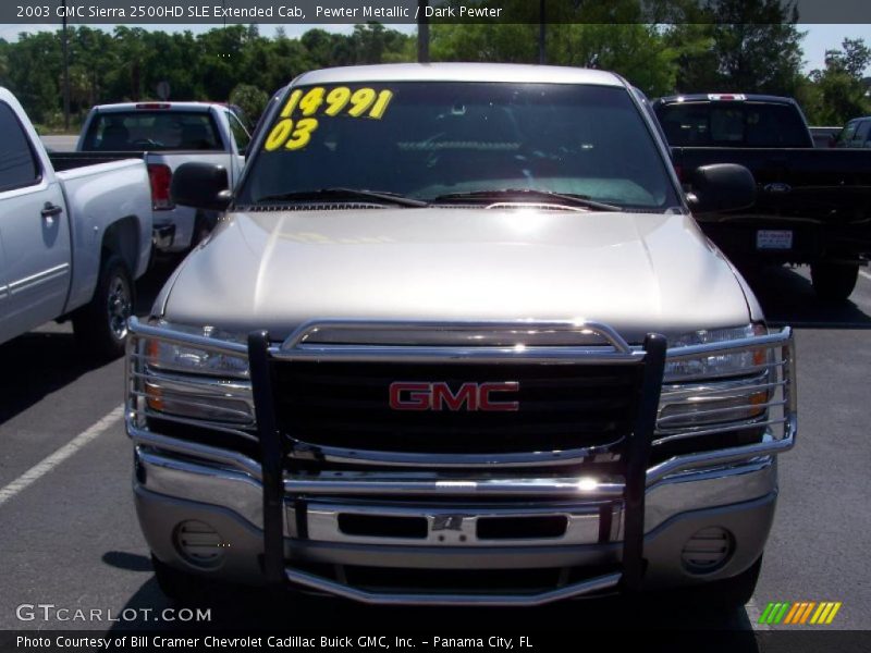 Pewter Metallic / Dark Pewter 2003 GMC Sierra 2500HD SLE Extended Cab