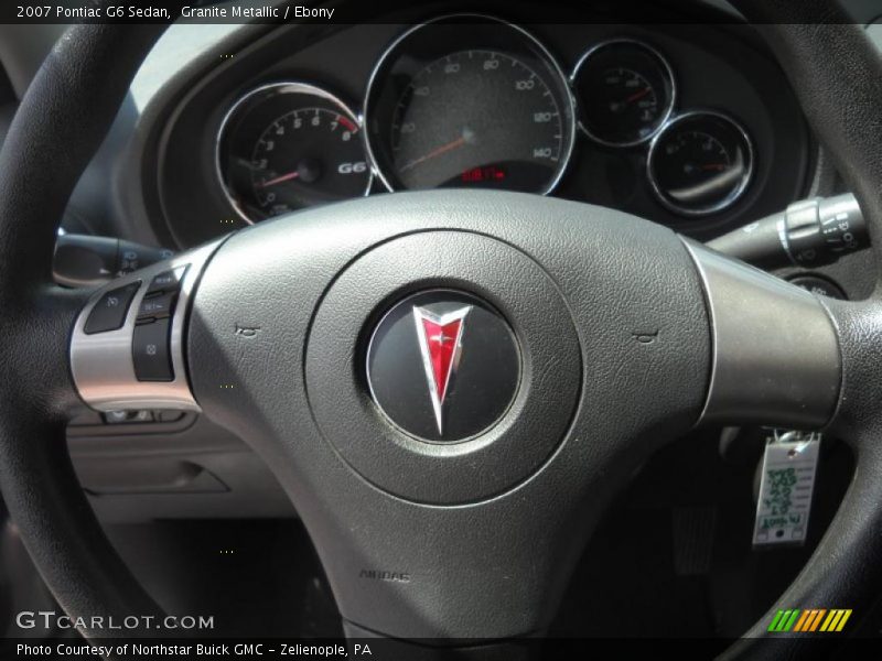 Granite Metallic / Ebony 2007 Pontiac G6 Sedan