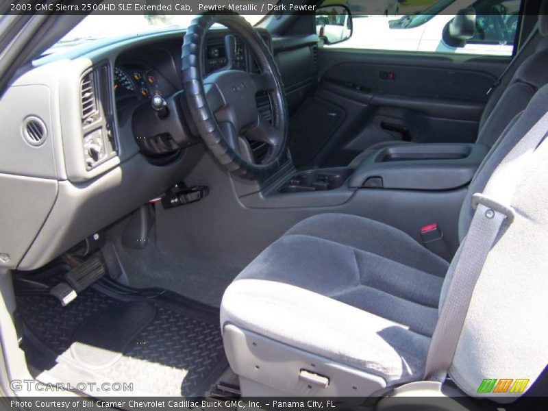 Pewter Metallic / Dark Pewter 2003 GMC Sierra 2500HD SLE Extended Cab
