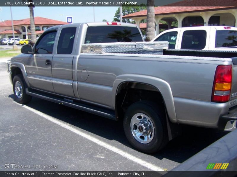 Pewter Metallic / Dark Pewter 2003 GMC Sierra 2500HD SLE Extended Cab