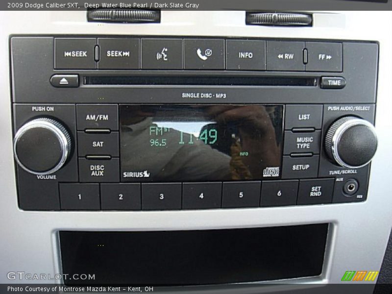 Deep Water Blue Pearl / Dark Slate Gray 2009 Dodge Caliber SXT