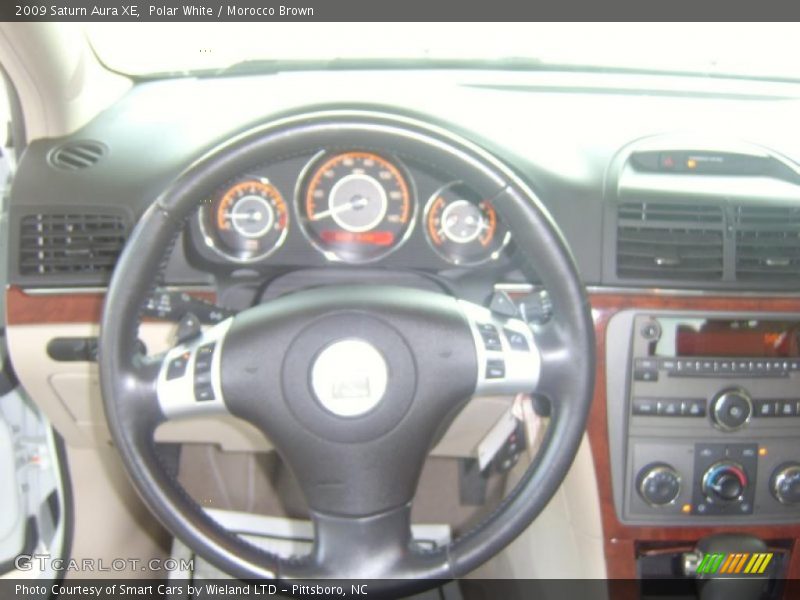 Polar White / Morocco Brown 2009 Saturn Aura XE