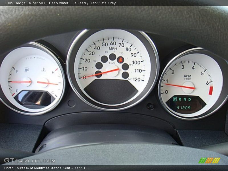Deep Water Blue Pearl / Dark Slate Gray 2009 Dodge Caliber SXT