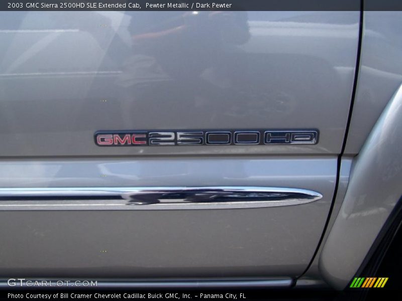Pewter Metallic / Dark Pewter 2003 GMC Sierra 2500HD SLE Extended Cab