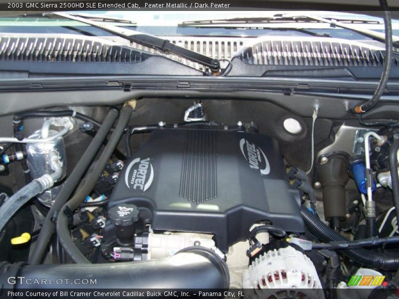 Pewter Metallic / Dark Pewter 2003 GMC Sierra 2500HD SLE Extended Cab