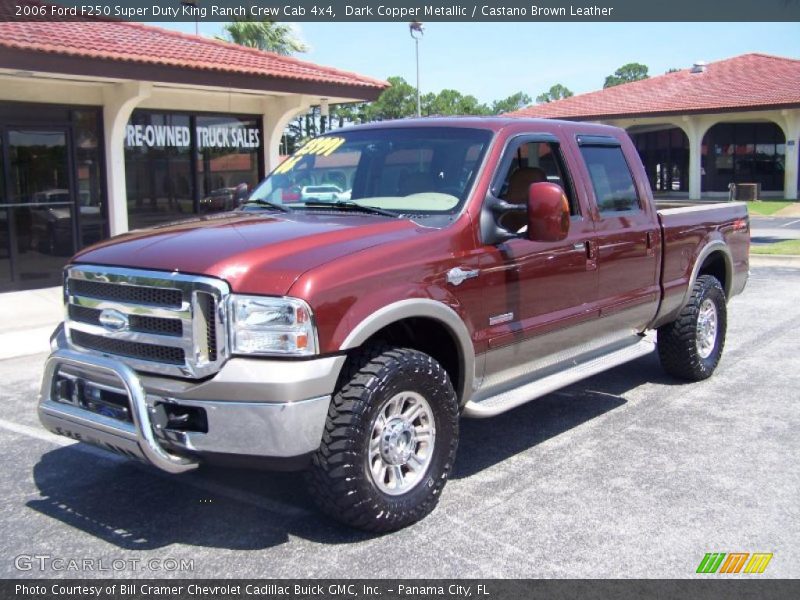 Dark Copper Metallic / Castano Brown Leather 2006 Ford F250 Super Duty King Ranch Crew Cab 4x4