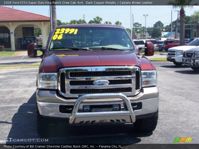 Dark Copper Metallic / Castano Brown Leather 2006 Ford F250 Super Duty King Ranch Crew Cab 4x4