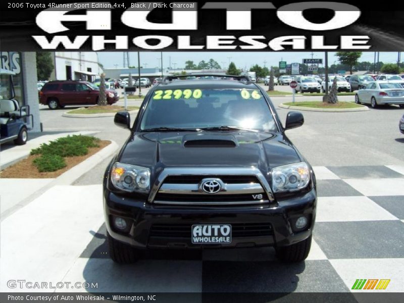 Black / Dark Charcoal 2006 Toyota 4Runner Sport Edition 4x4