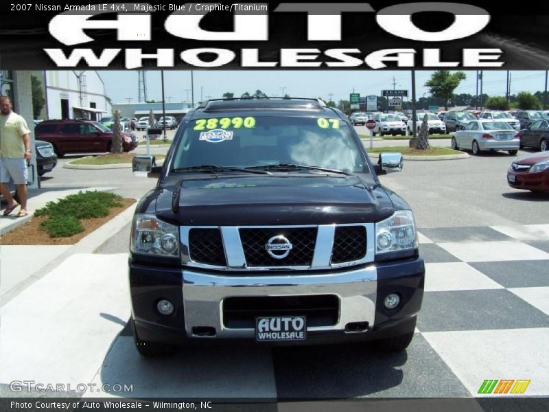 Majestic Blue / Graphite/Titanium 2007 Nissan Armada LE 4x4