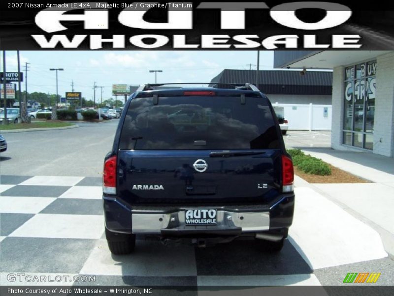 Majestic Blue / Graphite/Titanium 2007 Nissan Armada LE 4x4