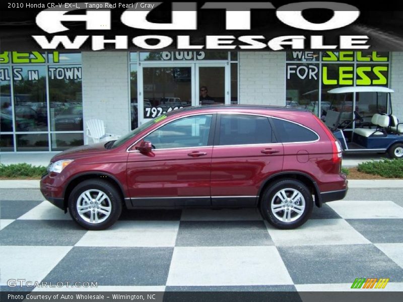 Tango Red Pearl / Gray 2010 Honda CR-V EX-L