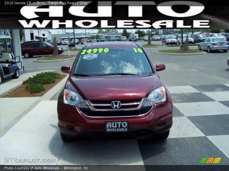 Tango Red Pearl / Gray 2010 Honda CR-V EX-L