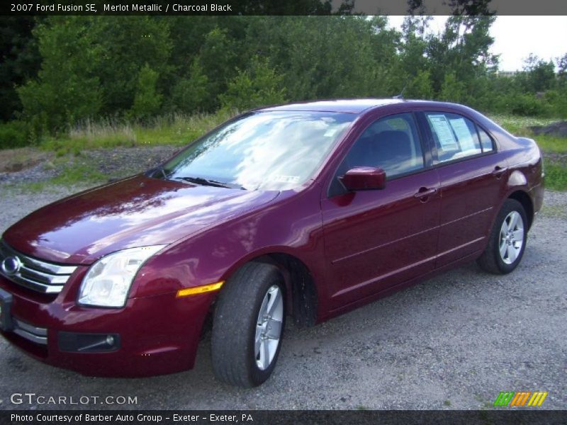 Merlot Metallic / Charcoal Black 2007 Ford Fusion SE