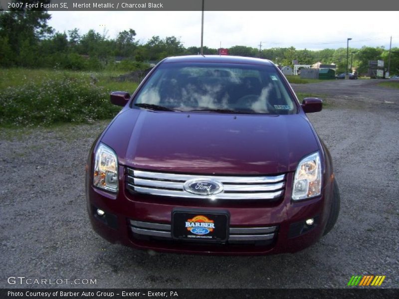 Merlot Metallic / Charcoal Black 2007 Ford Fusion SE