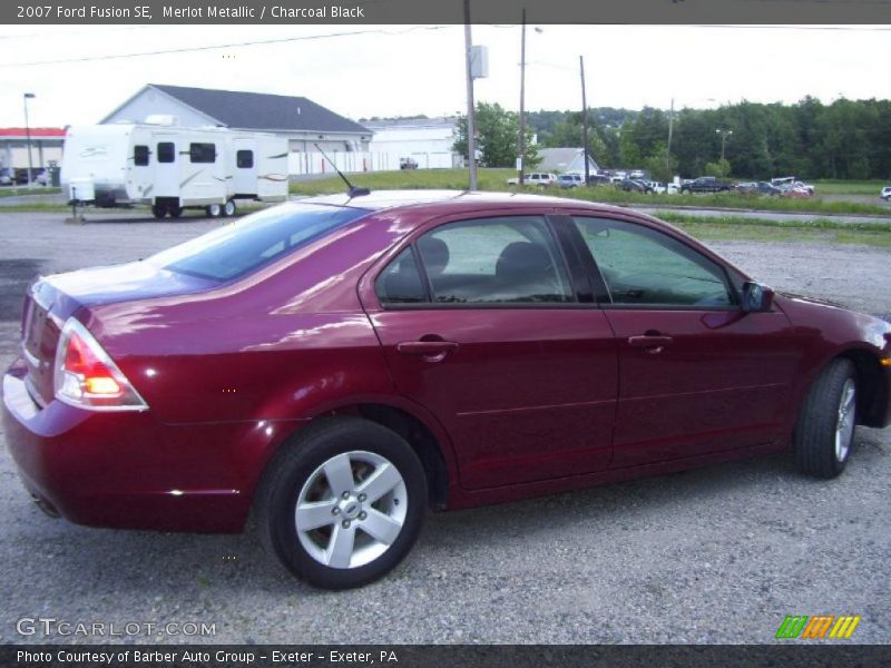 Merlot Metallic / Charcoal Black 2007 Ford Fusion SE