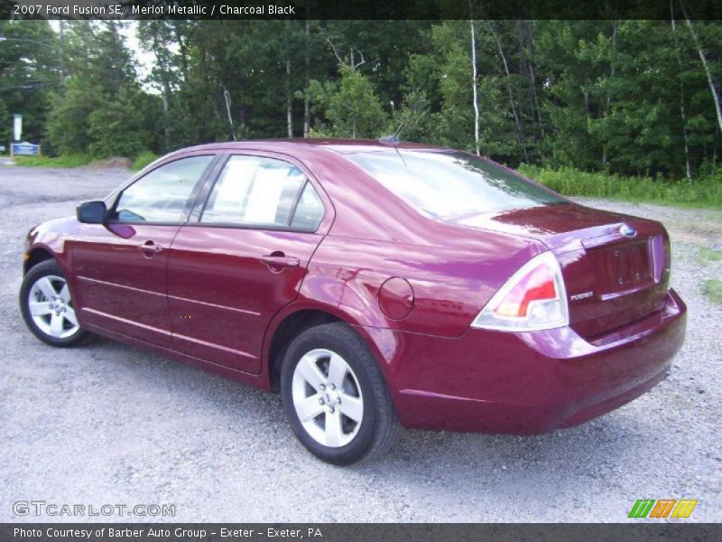 Merlot Metallic / Charcoal Black 2007 Ford Fusion SE