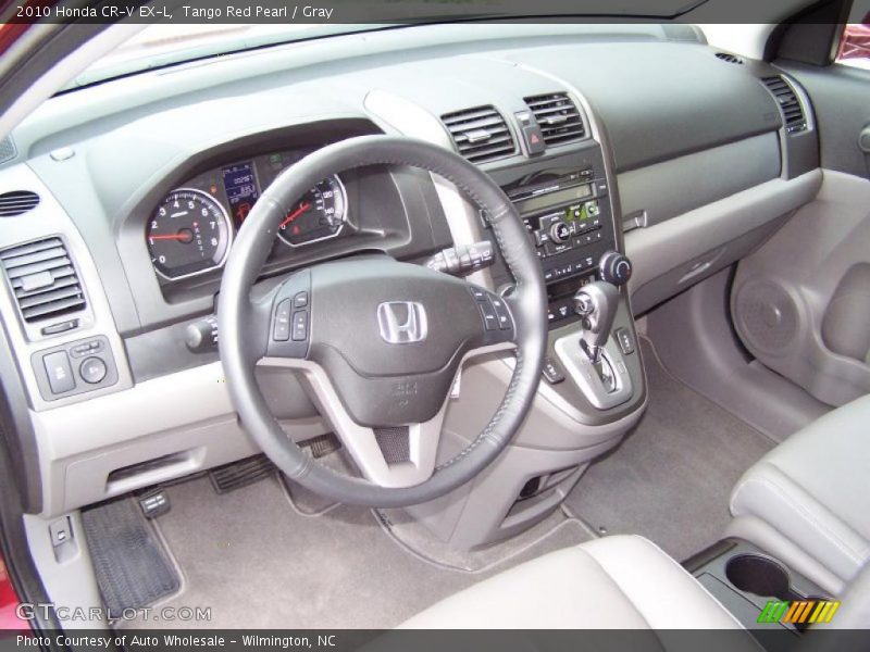 Tango Red Pearl / Gray 2010 Honda CR-V EX-L