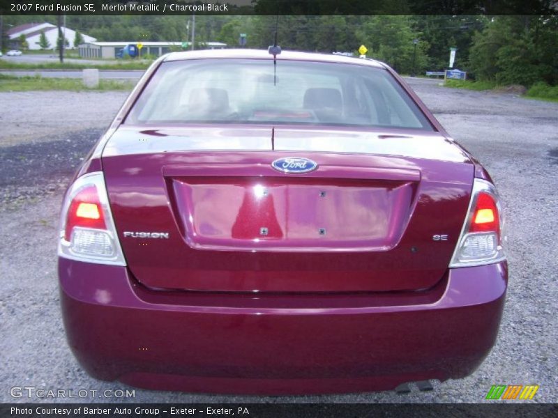 Merlot Metallic / Charcoal Black 2007 Ford Fusion SE