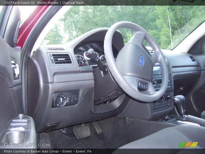 Merlot Metallic / Charcoal Black 2007 Ford Fusion SE
