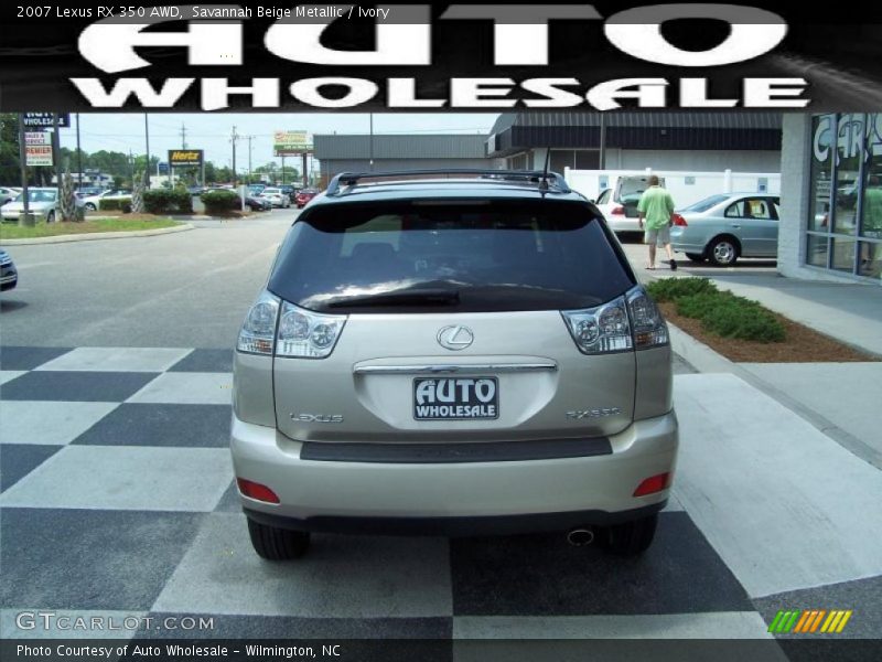 Savannah Beige Metallic / Ivory 2007 Lexus RX 350 AWD