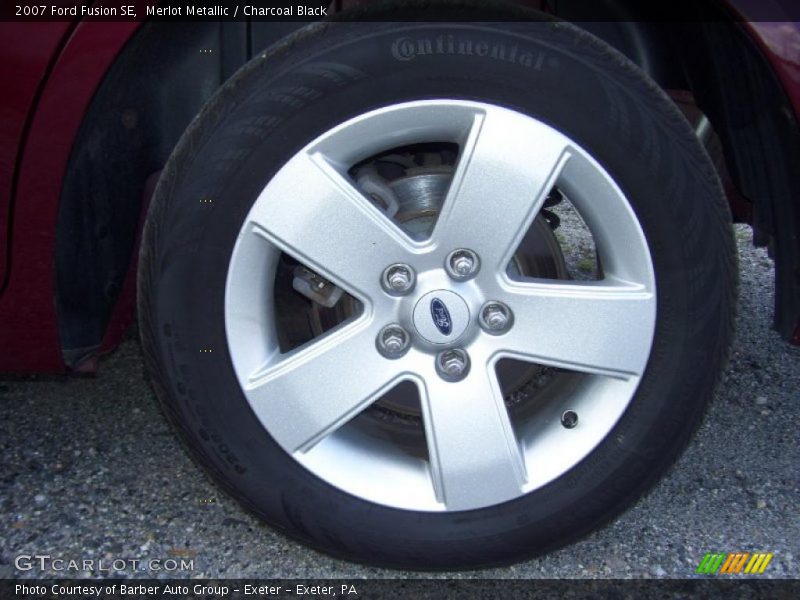 Merlot Metallic / Charcoal Black 2007 Ford Fusion SE