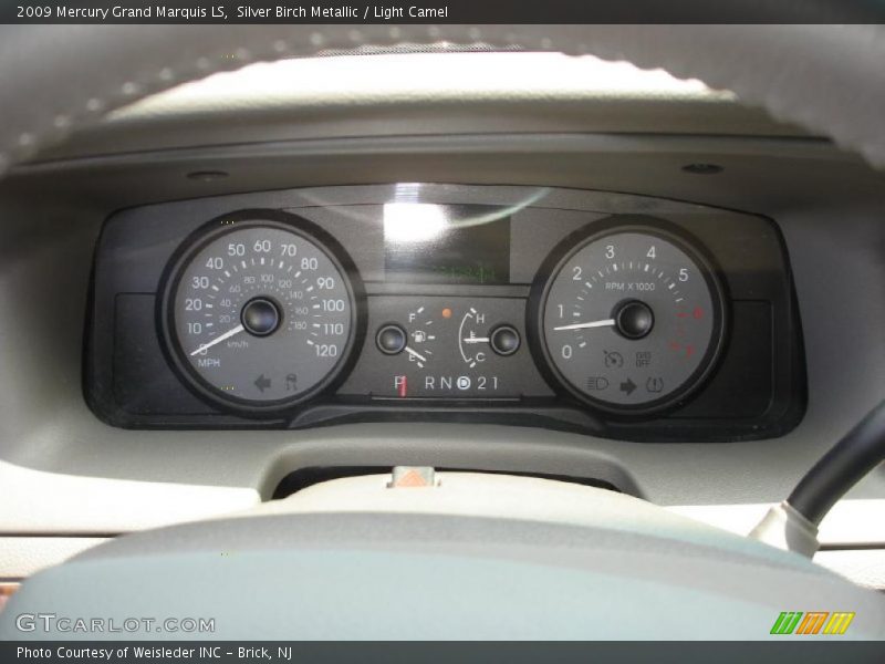 Silver Birch Metallic / Light Camel 2009 Mercury Grand Marquis LS