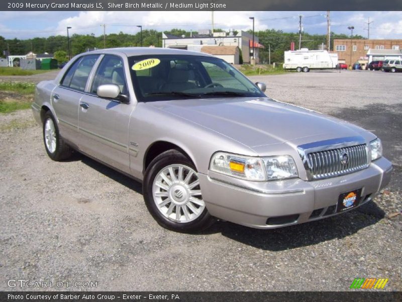 Silver Birch Metallic / Medium Light Stone 2009 Mercury Grand Marquis LS