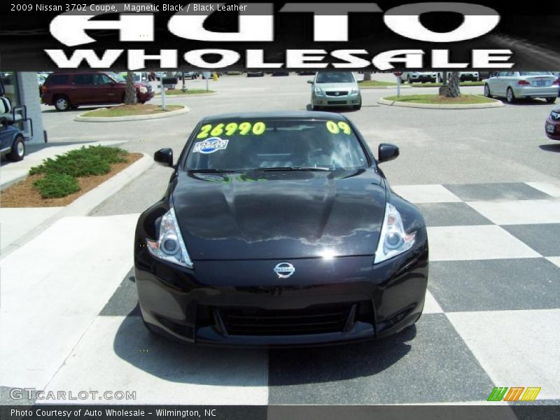 Magnetic Black / Black Leather 2009 Nissan 370Z Coupe