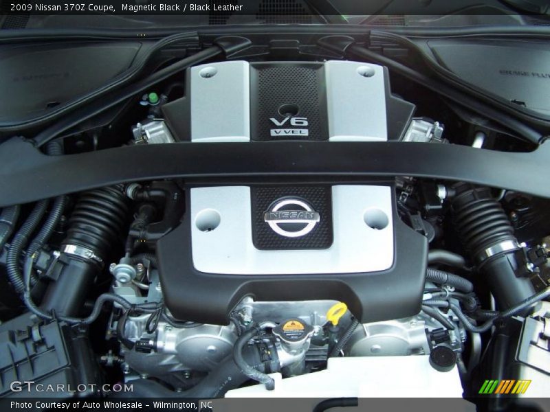 Magnetic Black / Black Leather 2009 Nissan 370Z Coupe