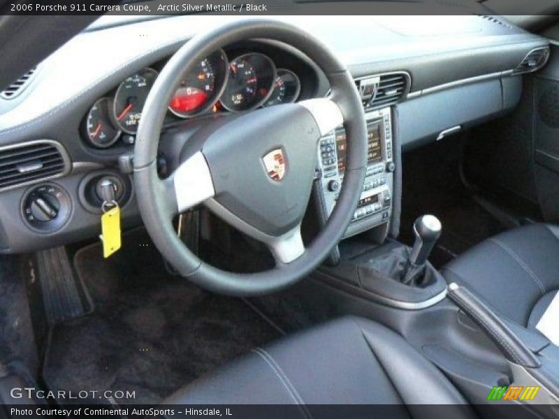 Arctic Silver Metallic / Black 2006 Porsche 911 Carrera Coupe