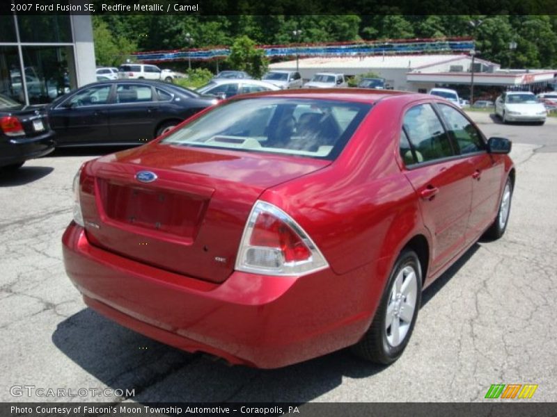 Redfire Metallic / Camel 2007 Ford Fusion SE