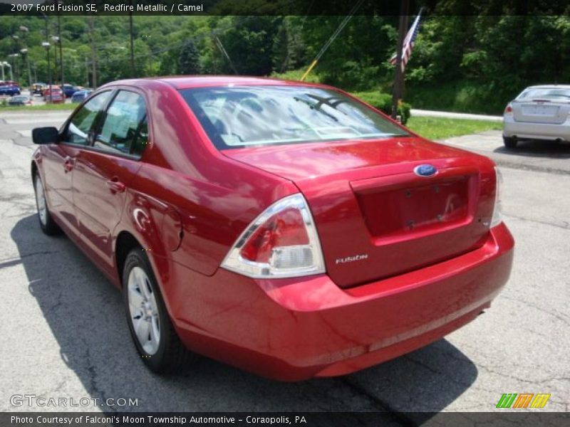 Redfire Metallic / Camel 2007 Ford Fusion SE
