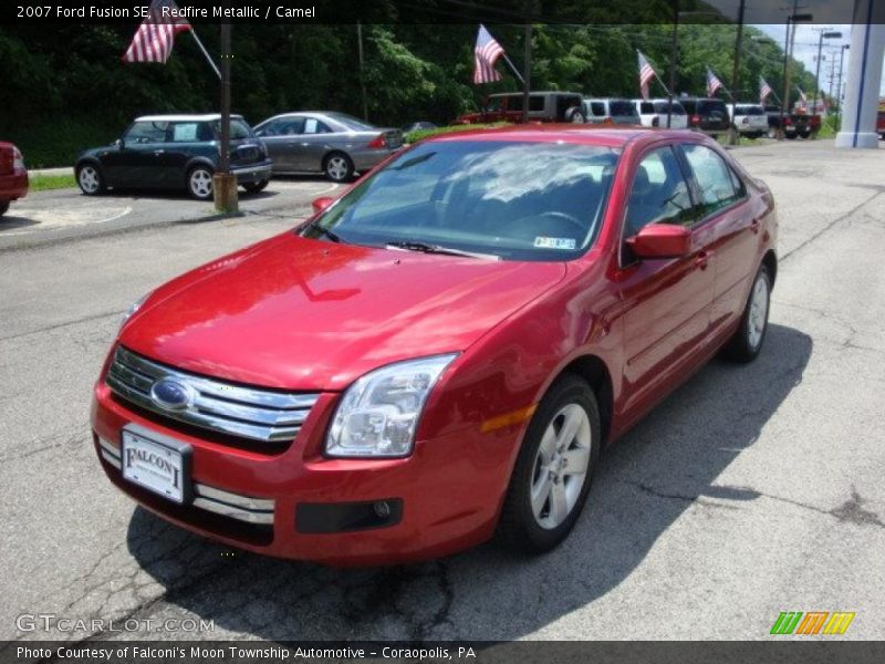 Redfire Metallic / Camel 2007 Ford Fusion SE