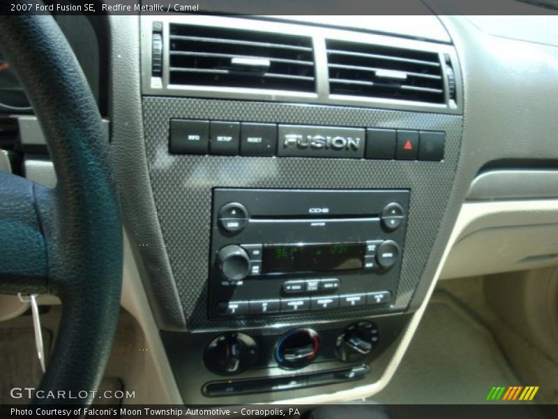 Redfire Metallic / Camel 2007 Ford Fusion SE