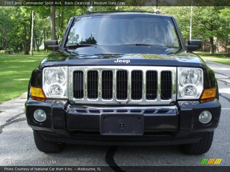 Black Clearcoat / Medium Slate Gray 2007 Jeep Commander Sport 4x4