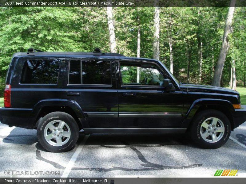 Black Clearcoat / Medium Slate Gray 2007 Jeep Commander Sport 4x4