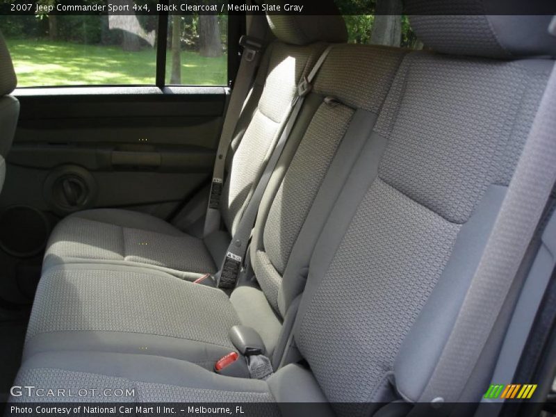 Black Clearcoat / Medium Slate Gray 2007 Jeep Commander Sport 4x4
