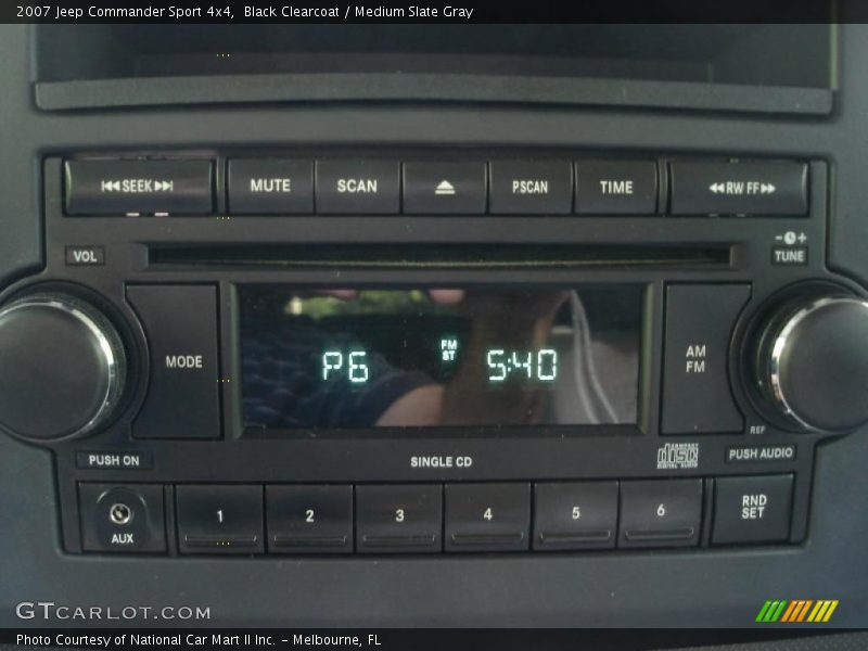 Black Clearcoat / Medium Slate Gray 2007 Jeep Commander Sport 4x4