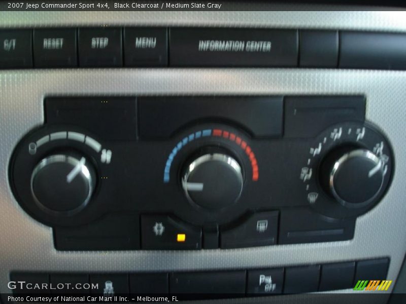 Black Clearcoat / Medium Slate Gray 2007 Jeep Commander Sport 4x4