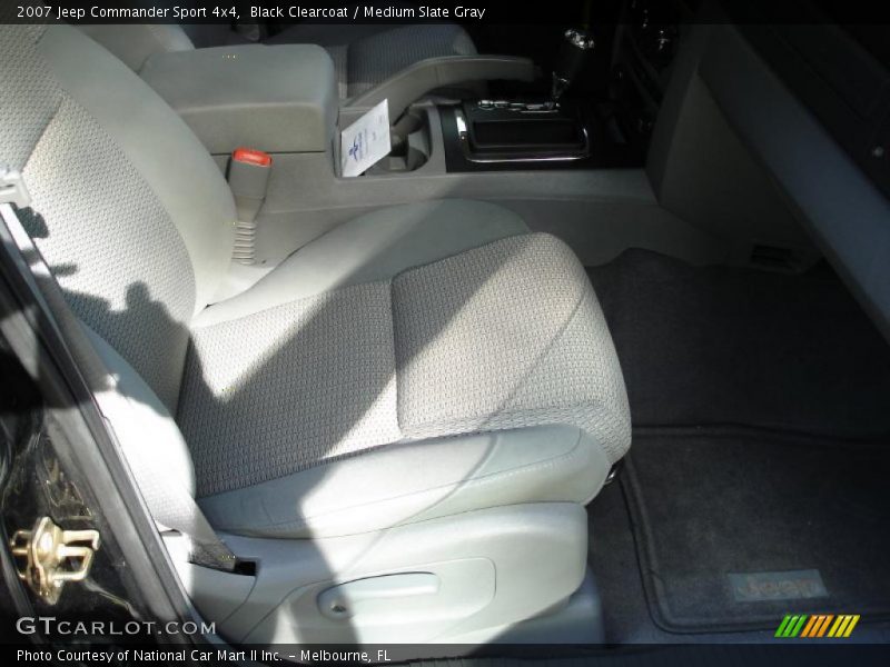 Black Clearcoat / Medium Slate Gray 2007 Jeep Commander Sport 4x4