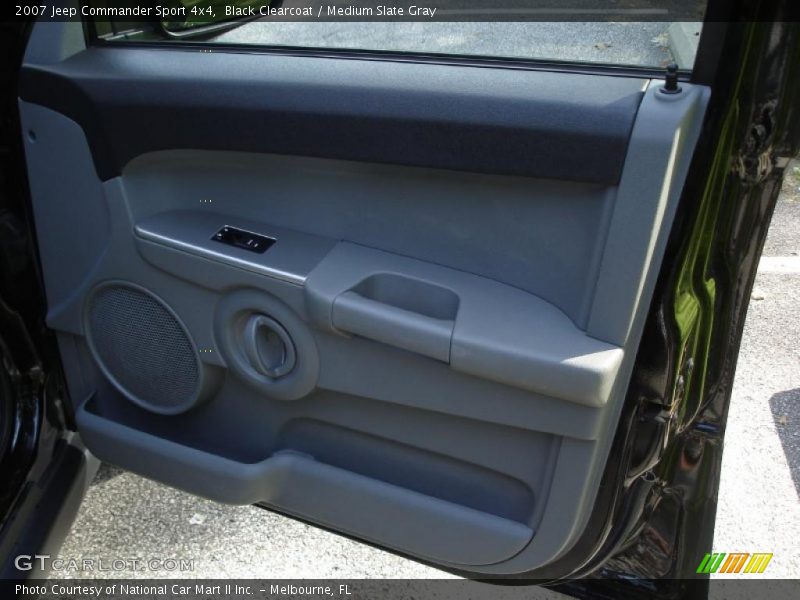 Black Clearcoat / Medium Slate Gray 2007 Jeep Commander Sport 4x4