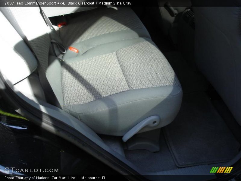 Black Clearcoat / Medium Slate Gray 2007 Jeep Commander Sport 4x4