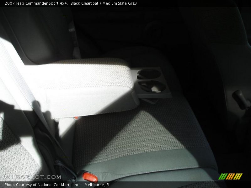 Black Clearcoat / Medium Slate Gray 2007 Jeep Commander Sport 4x4