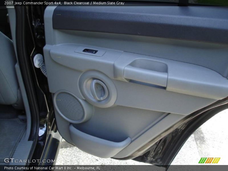 Black Clearcoat / Medium Slate Gray 2007 Jeep Commander Sport 4x4