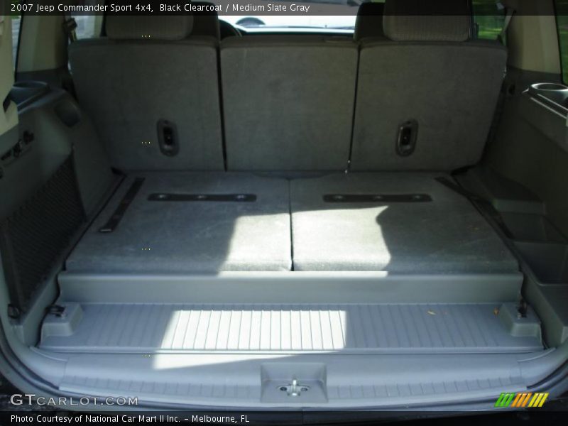 Black Clearcoat / Medium Slate Gray 2007 Jeep Commander Sport 4x4