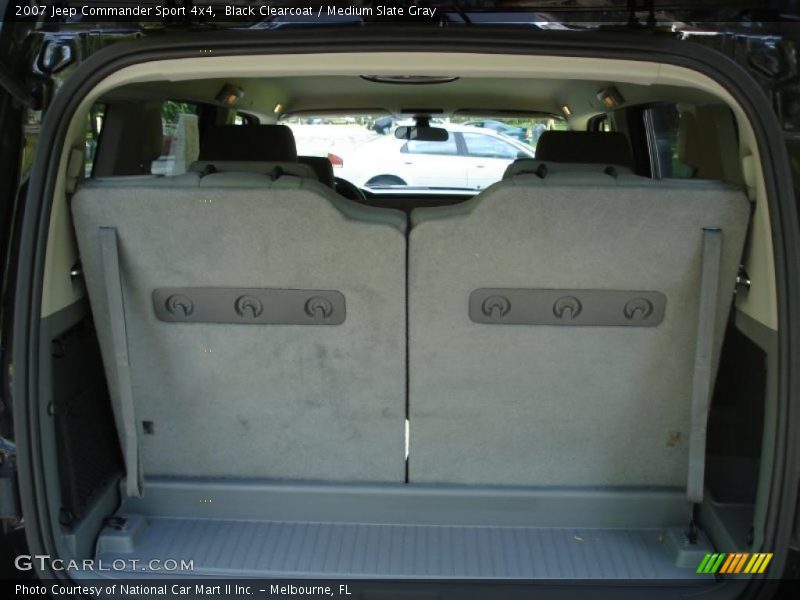 Black Clearcoat / Medium Slate Gray 2007 Jeep Commander Sport 4x4