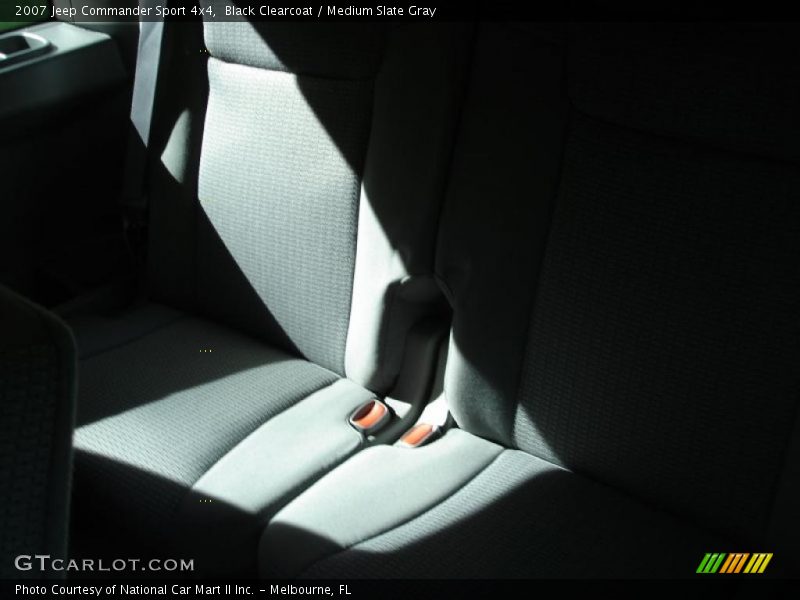 Black Clearcoat / Medium Slate Gray 2007 Jeep Commander Sport 4x4