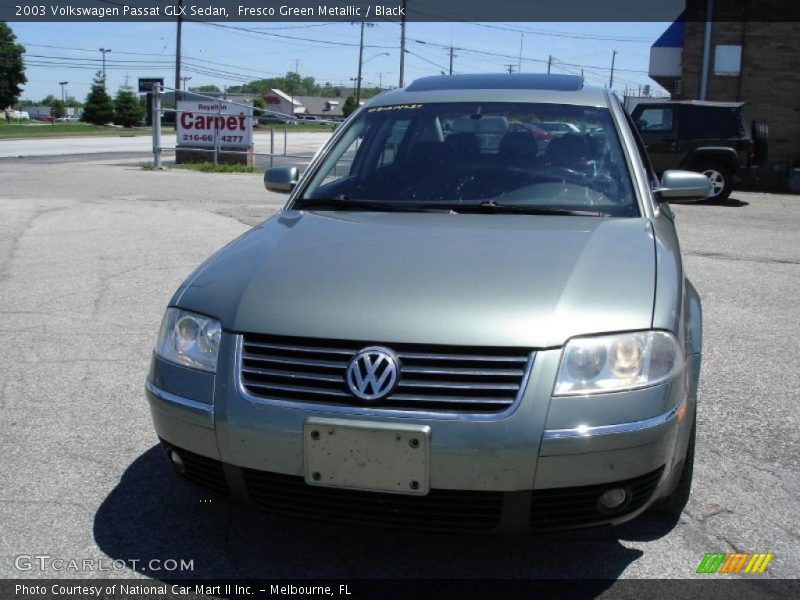 Fresco Green Metallic / Black 2003 Volkswagen Passat GLX Sedan