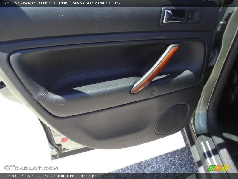 Fresco Green Metallic / Black 2003 Volkswagen Passat GLX Sedan