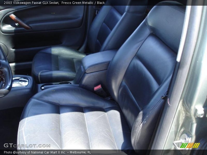 Fresco Green Metallic / Black 2003 Volkswagen Passat GLX Sedan